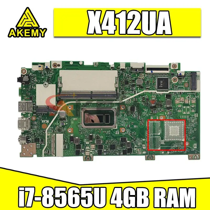 Материнская плата Akemy для asus X412UB X412UJ X412UL X412U A412U F412U, ноутбук X412UA, материнская плата для ноутбука с 4 Гб ОЗУ, i7-8565U
Материнская плата Akemy для asus X412UB X412UJ X412UL X412U A412U F412U, ноутбук X412UA, материнская плата для ноутбука с 4 Гб ОЗУ, i7-8565U