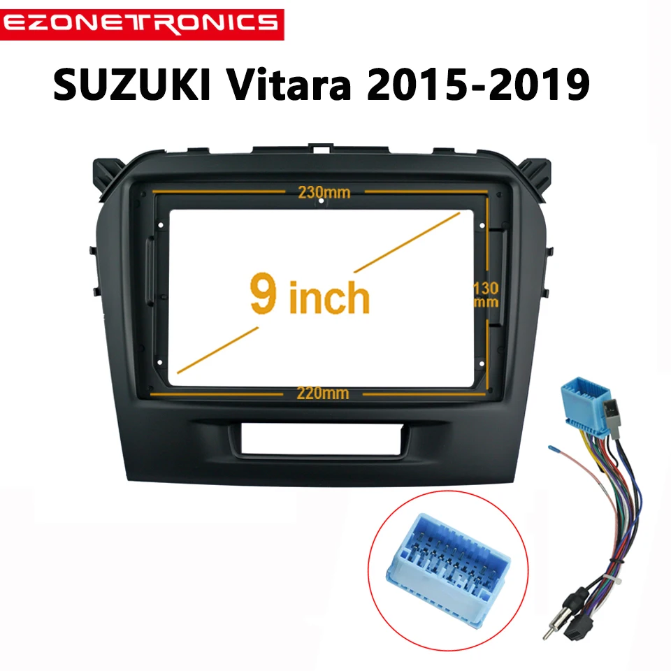 Стерео-панель для SUZUKI Vitara 2015-2019, рамка для панели радиоприемника 2Din, 9 дюймов, экран головного устройства
Стерео-панель для SUZUKI Vitara 2015-2019, рамка для панели радиоприемника 2Din, 9 дюймов, экран головного устройства