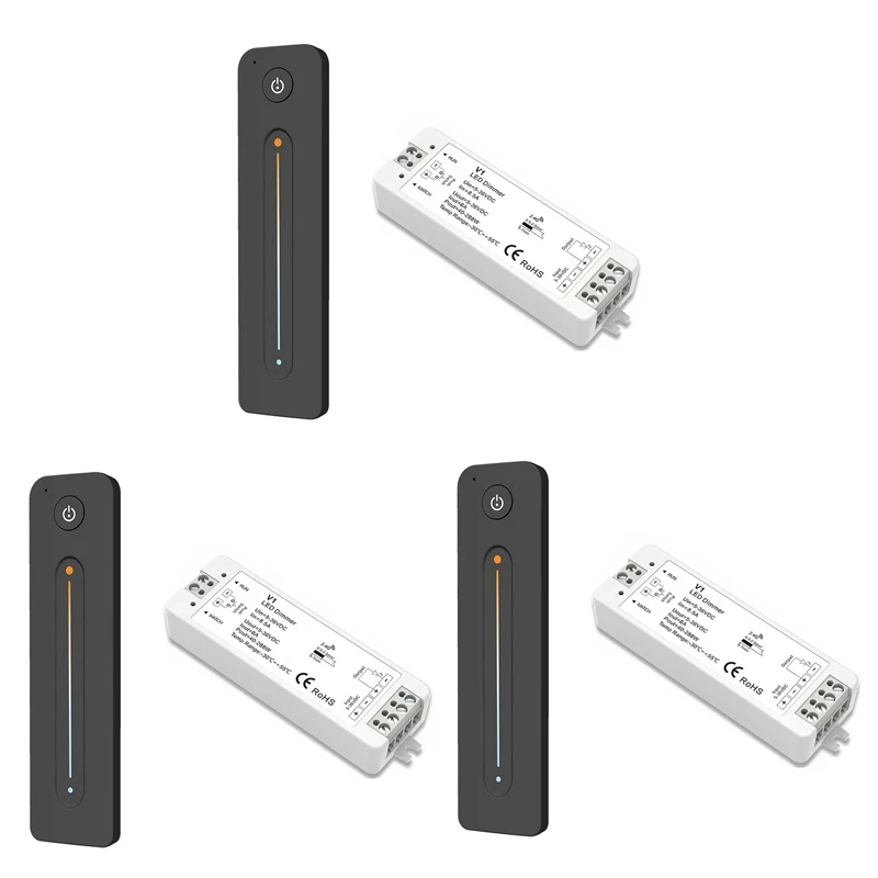 3X LED Dimmer 12V 5V 24V 36V 8A PWM Wireless RF Switch With 2.4G Brightness Contact Remote For LED Single Color Strip
3X LED Dimmer 12V 5V 24V 36V 8A PWM Wireless RF Switch With 2.4G Brightness Contact Remote For LED Single Color Strip