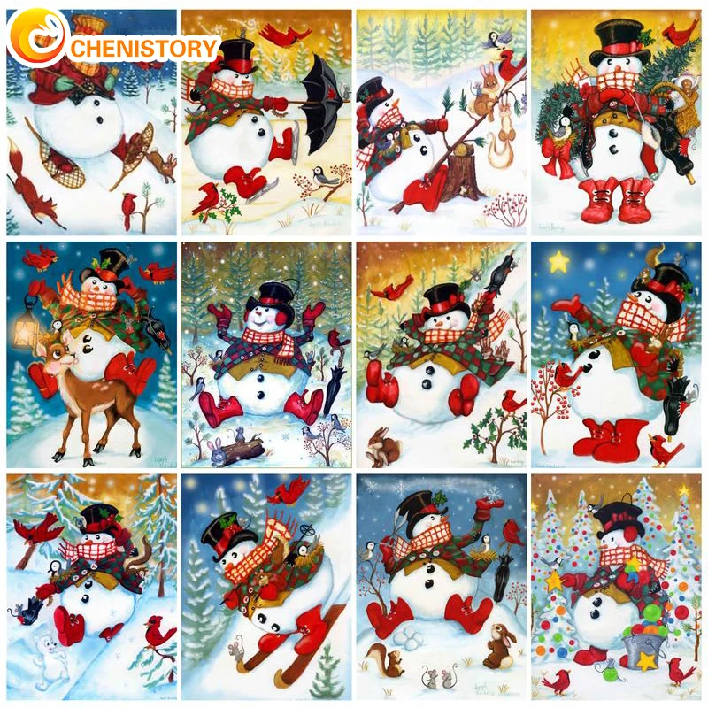 CHENISTORY Christmas DIY Painting By Numbers Landscape HandPainted Art Gift Scenery Bird On Canvas Drawing Home Decor 60x75cm
CHENISTORY Christmas DIY Painting By Numbers Landscape HandPainted Art Gift Scenery Bird On Canvas Drawing Home Decor 60x75cm