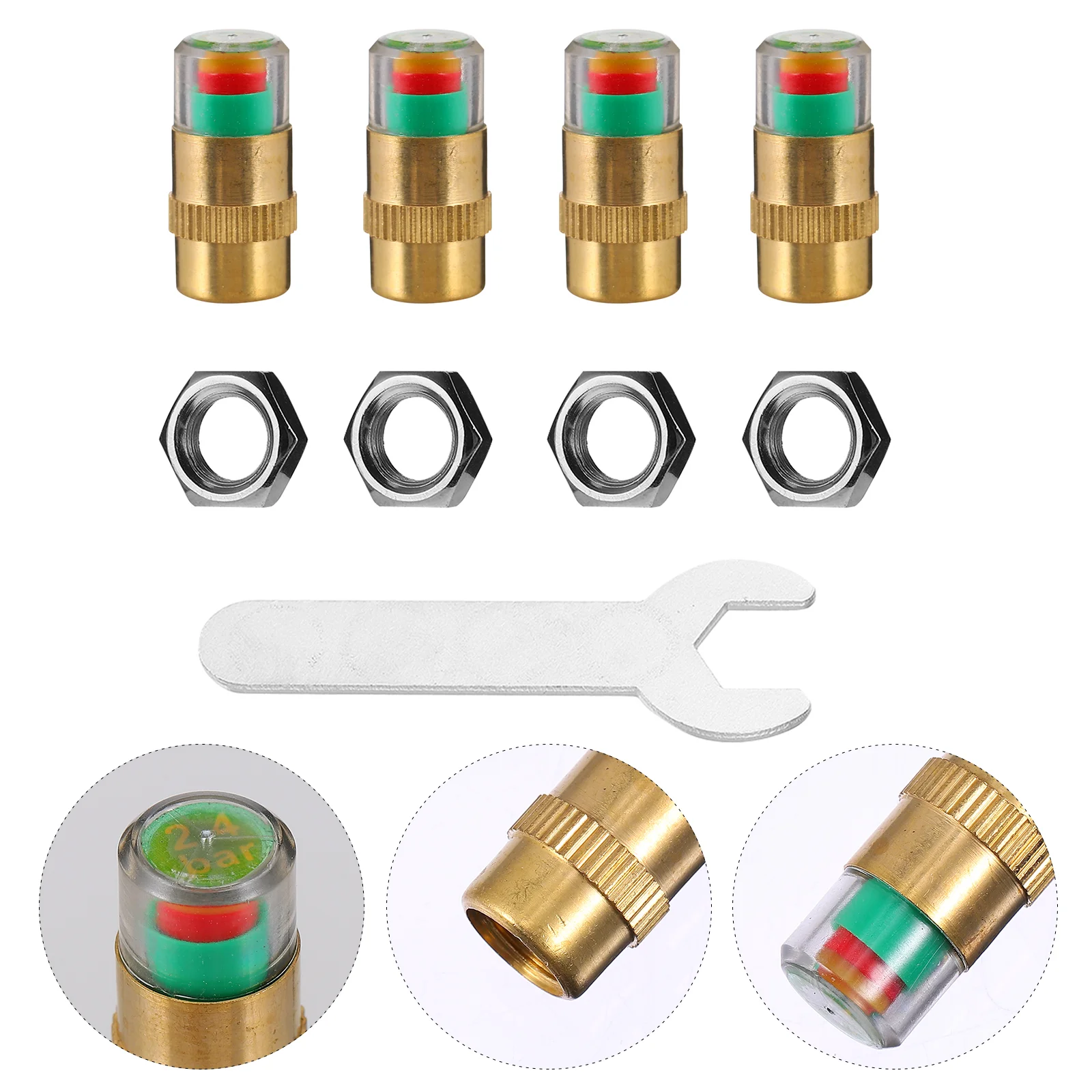 1 Set Tire Warning Tool Car Tire Pressure Caps Car Tire Pressure Measuring Device Tire Pressure Warning Device
1 Set Tire Warning Tool Car Tire Pressure Caps Car Tire Pressure Measuring Device Tire Pressure Warning Device