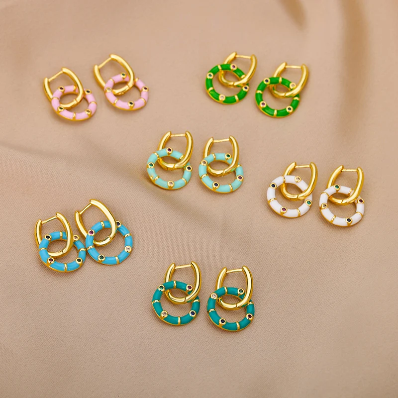 Vintage Round Pendant Earrings For Women Gold Color Geometric Circle Female Long Earrings Fashion Wedding Jewerly Accessories
Vintage Round Pendant Earrings For Women Gold Color Geometric Circle Female Long Earrings Fashion Wedding Jewerly Accessories