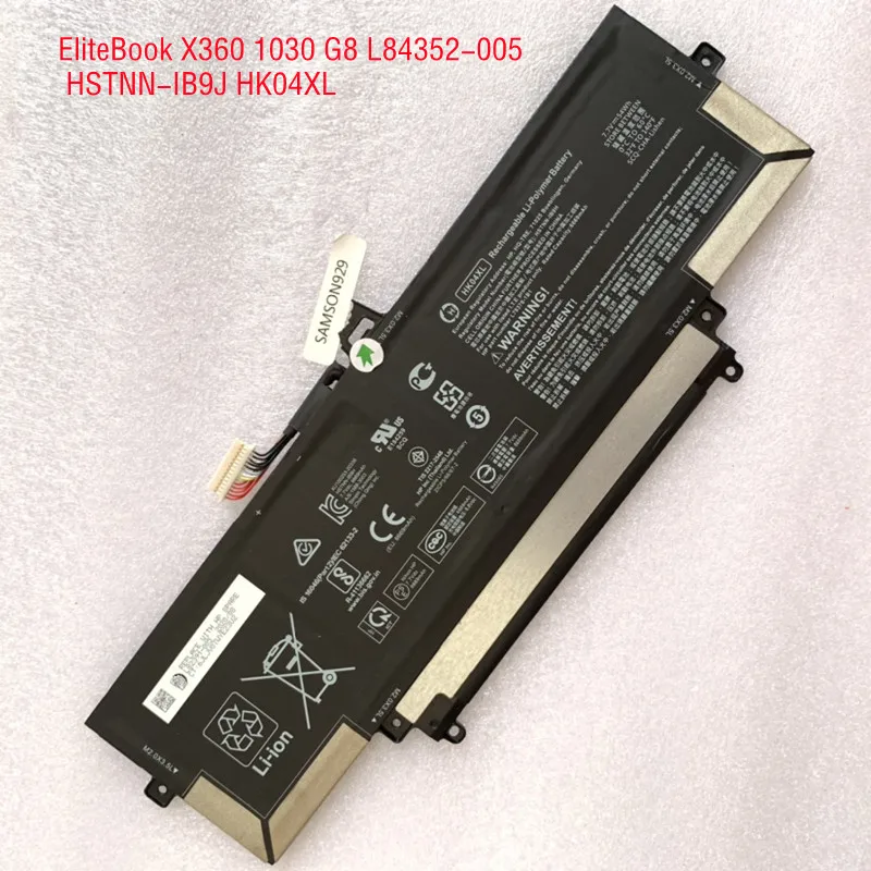 7,72 в/1040 в Втч/78 Втч оригинальная электронная сигарета HK04XL для HP EliteBook x360 G7 G8
7,72 в/1040 в Втч/78 Втч оригинальная электронная сигарета HK04XL для HP EliteBook x360 G7 G8