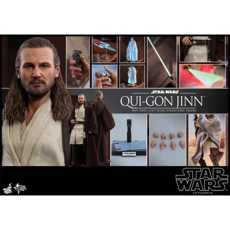 Hottoys Original HT 1/6 Star Wars: Episode I - The Phantom Menace Qui-Gon Jinn Genuine Collectible Figure Anime Figure Toy
Hottoys Original HT 1/6 Star Wars: Episode I - The Phantom Menace Qui-Gon Jinn Genuine Collectible Figure Anime Figure Toy