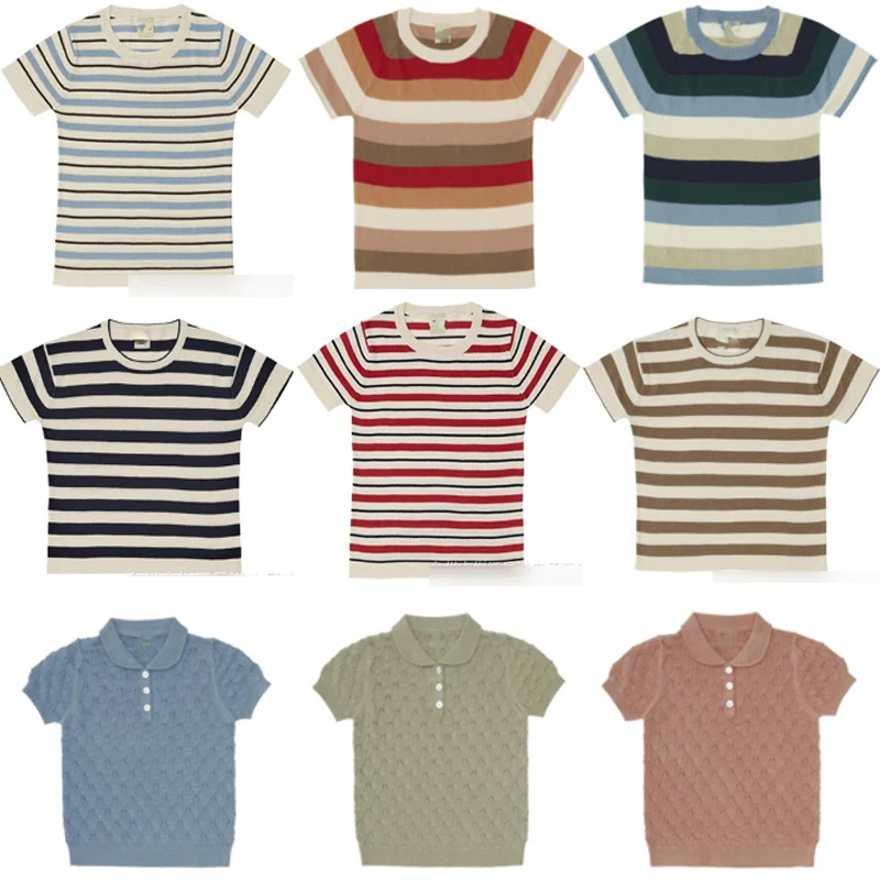 2022 Summer Kids Girls T-Shirts FUB Brand Cute Stripe Short Sleeve Boys T Shirt Toddler Baby Knit Tops Child Cotton Tees Clothes
2022 Summer Kids Girls T-Shirts FUB Brand Cute Stripe Short Sleeve Boys T Shirt Toddler Baby Knit Tops Child Cotton Tees Clothes