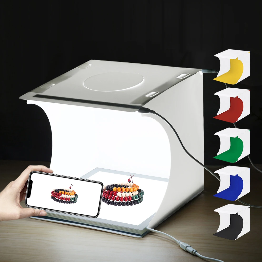 PULUZ Mini 2 LED Panels lightbox Photo Studio Shooting Tent Box With 22.5cm LED Photography Shadowless Bottom Light Lamp Panel
PULUZ Mini 2 LED Panels lightbox Photo Studio Shooting Tent Box With 22.5cm LED Photography Shadowless Bottom Light Lamp Panel