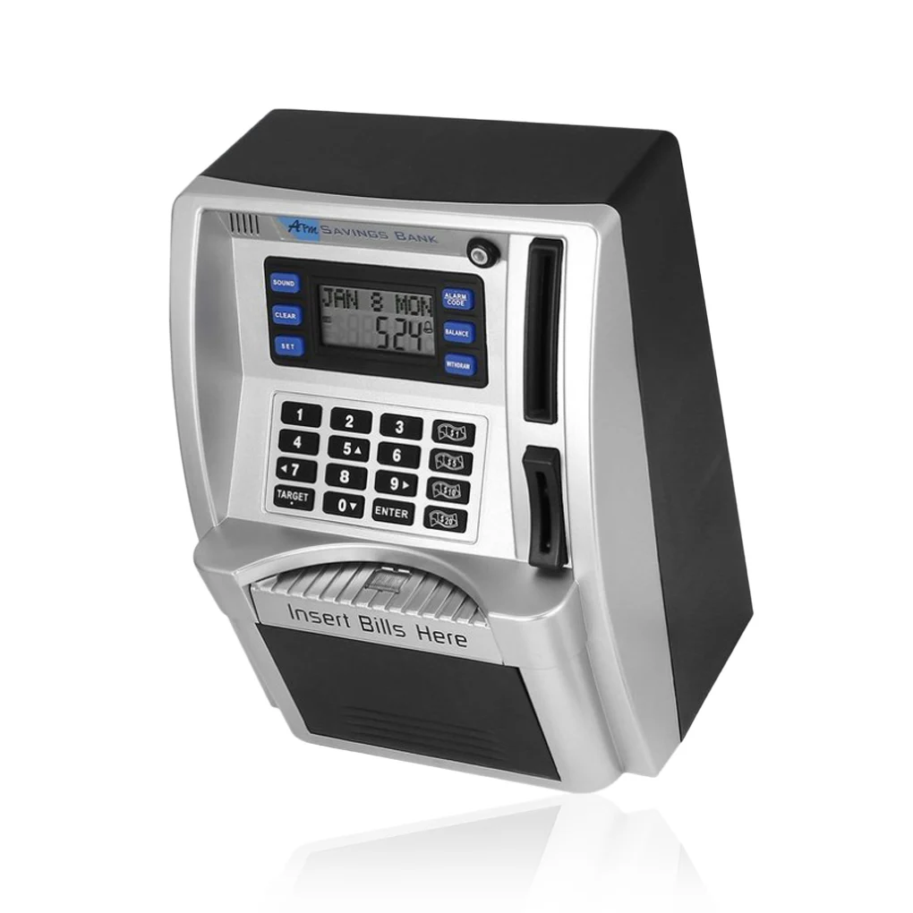 Savings Bank Electronic Personal Insert Bills Case Debit Card Password Automatic Simulation Toys Decoration Adults
Savings Bank Electronic Personal Insert Bills Case Debit Card Password Automatic Simulation Toys Decoration Adults