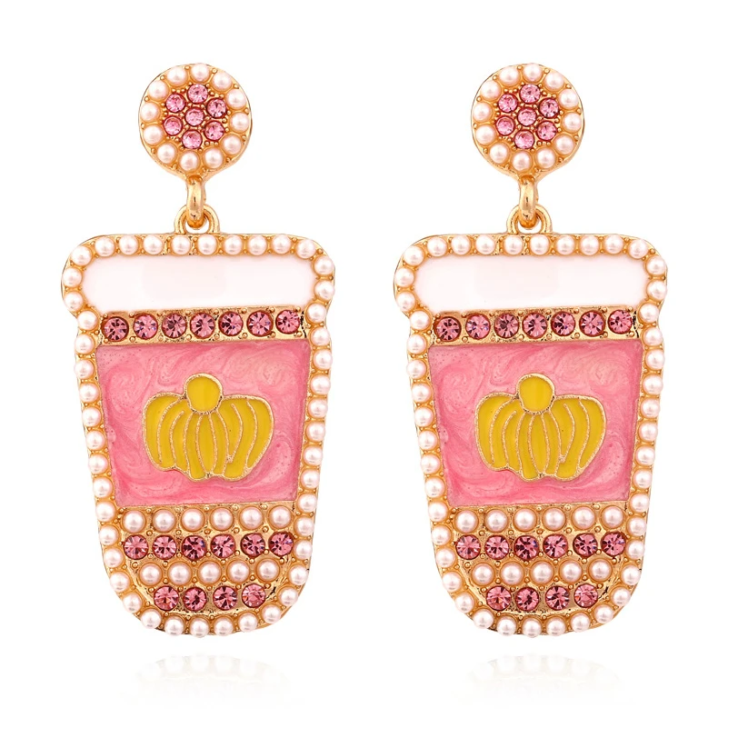 Exaggerated Pearl Rhinestone Juice Cup Earrings for Woman Cute Design Wine Cup Earrings
Exaggerated Pearl Rhinestone Juice Cup Earrings for Woman Cute Design Wine Cup Earrings
