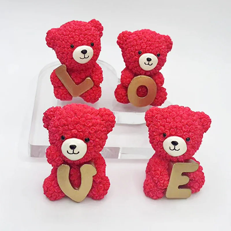 Rose Bear Ornaments Creative Valentine'S Day Love Resin Craft Lovely Home Decor Ornaments Valentine'S Day Decor Accessories Gift
Rose Bear Ornaments Creative Valentine'S Day Love Resin Craft Lovely Home Decor Ornaments Valentine'S Day Decor Accessories Gift