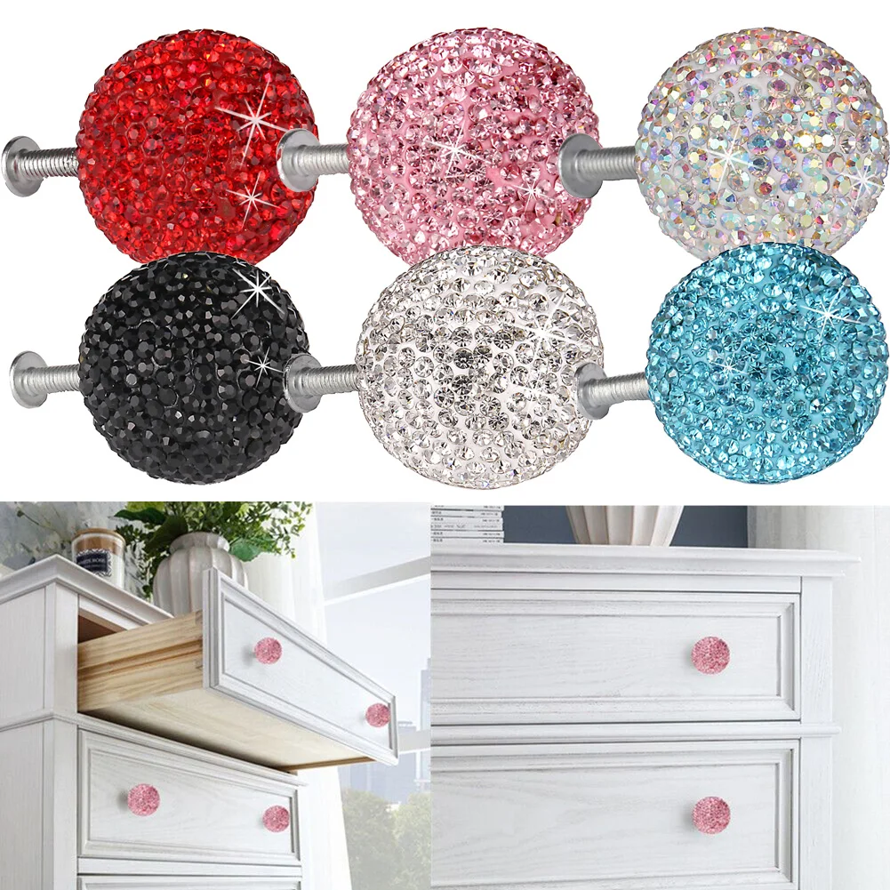 2Pcs Glitter Rhinestone Ball Shape Door Rhinestones Handles Wardrobe Wardrobe Drawer Handles For Closet Drawer Door
2Pcs Glitter Rhinestone Ball Shape Door Rhinestones Handles Wardrobe Wardrobe Drawer Handles For Closet Drawer Door