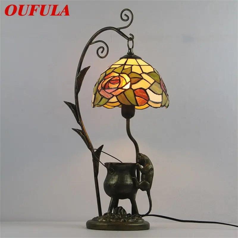 OUFULA Tiffany Table Lamp LED Vintage Color Glass Creative Cat Desk Light Fashion Decor For Home Hotel Bedroom Bedside
OUFULA Tiffany Table Lamp LED Vintage Color Glass Creative Cat Desk Light Fashion Decor For Home Hotel Bedroom Bedside