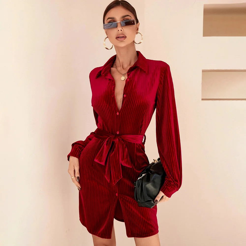 Women Solid OL Dresses With Belts Y2K Clothes Office Lady Autumn Long Sleeve Velvet Dress 2022 Hip Hop Vestidos Ropa Mujer
Women Solid OL Dresses With Belts Y2K Clothes Office Lady Autumn Long Sleeve Velvet Dress 2022 Hip Hop Vestidos Ropa Mujer