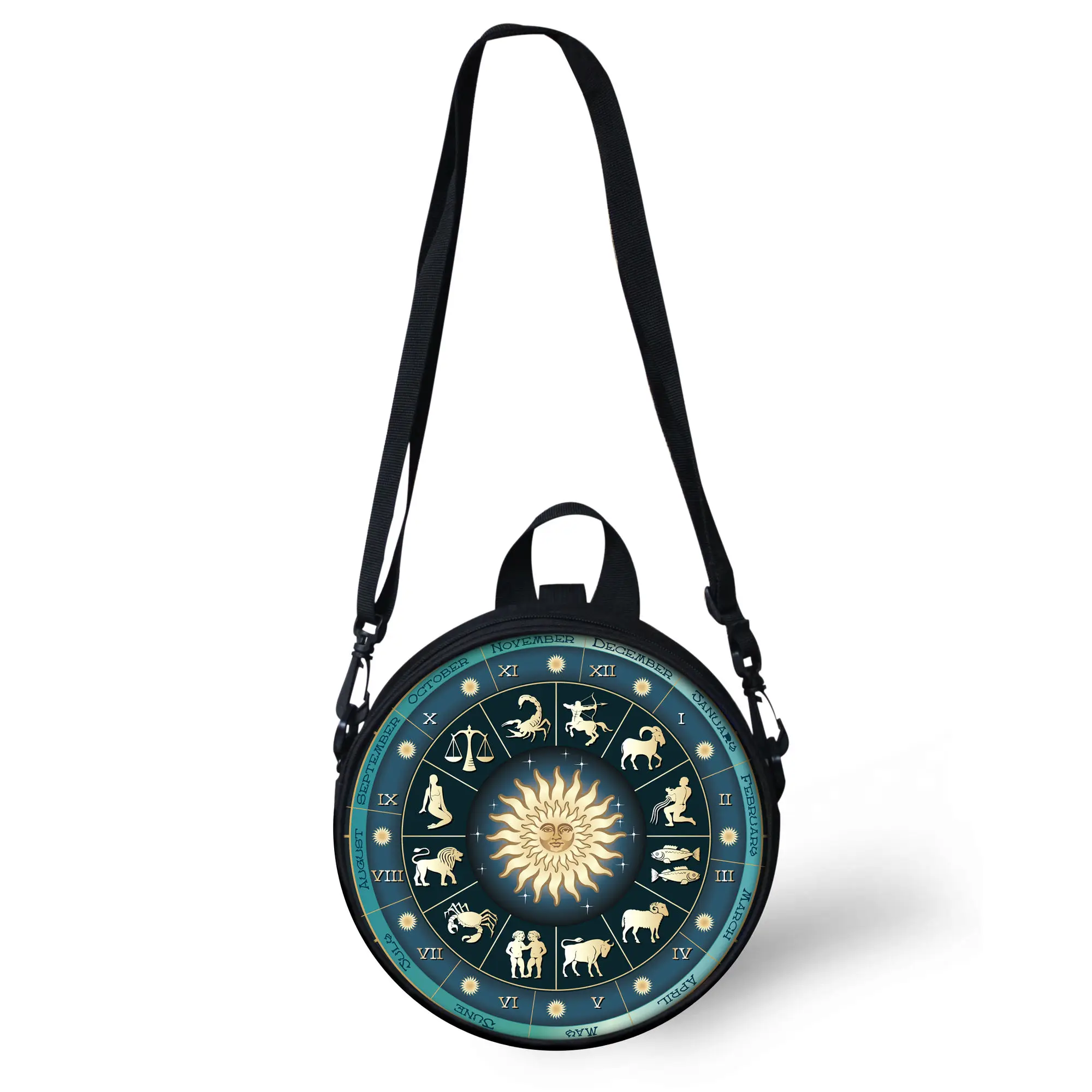 HaoYun Gothic 12 Constellations Bag Mini Girl Boy Round Bag Women Black Shoulder Sac Circle Crossbody Wholesale Dropshiping
HaoYun Gothic 12 Constellations Bag Mini Girl Boy Round Bag Women Black Shoulder Sac Circle Crossbody Wholesale Dropshiping