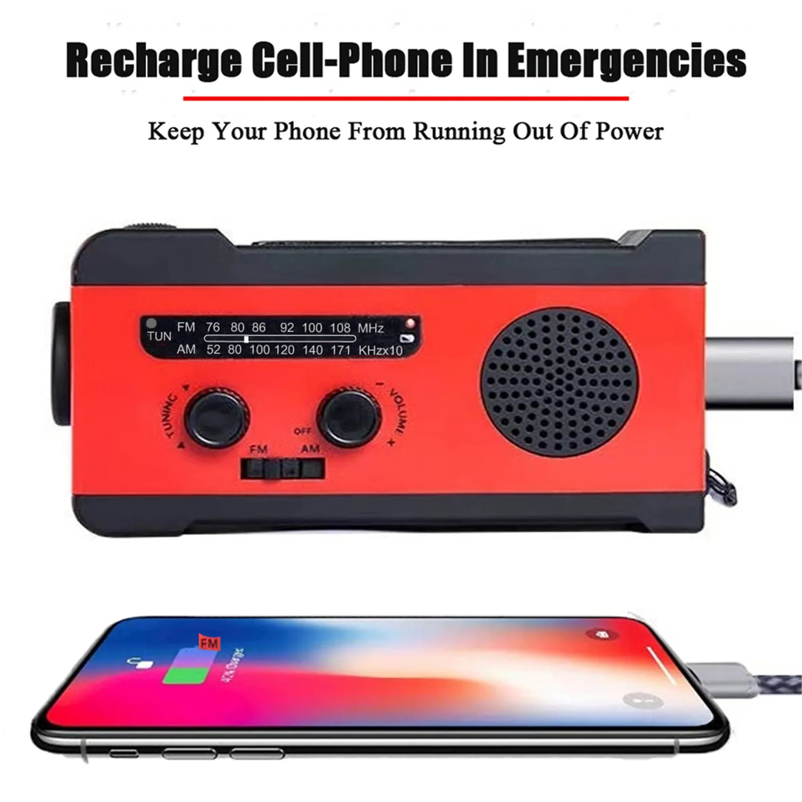 NOAA Emergency Weather Radio Crank Radio Solar Power Survival GearCrank Radio Solar Power Emergency Crank Radio Household
NOAA Emergency Weather Radio Crank Radio Solar Power Survival GearCrank Radio Solar Power Emergency Crank Radio Household