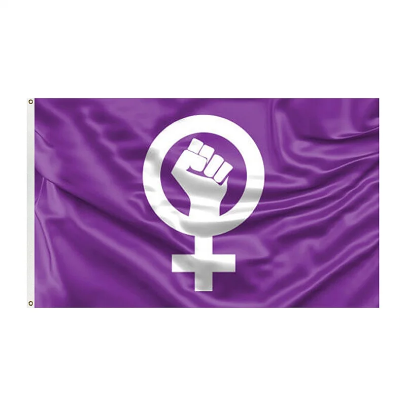 Home Garden Flag Decoration, Female Power Printed Feminism Flag Ornament, Purple 
Home Garden Flag Decoration, Female Power Printed Feminism Flag Ornament, Purple