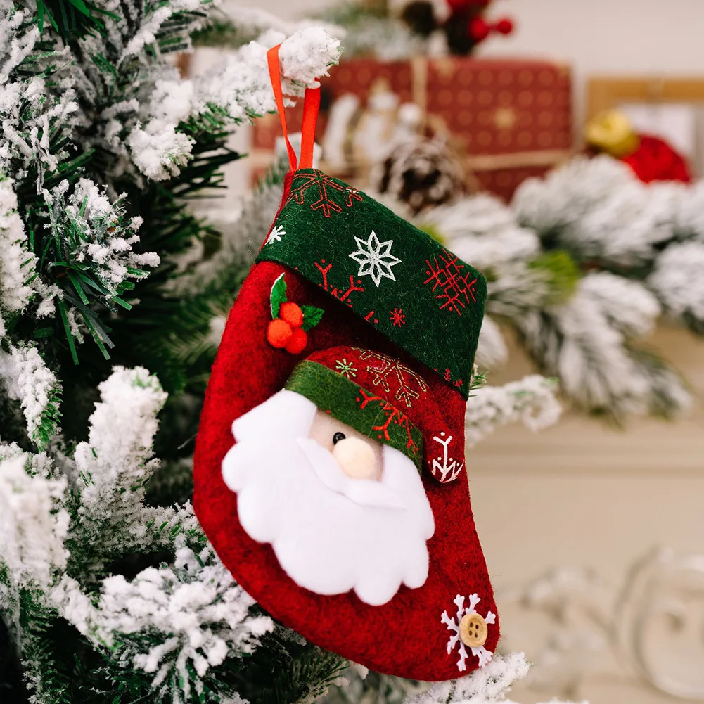 High Quality Accessories Brand New Durable Christmas Socks Stocking 16*10cm Sugar Xmas DIY Decorations For Home
High Quality Accessories Brand New Durable Christmas Socks Stocking 16*10cm Sugar Xmas DIY Decorations For Home
