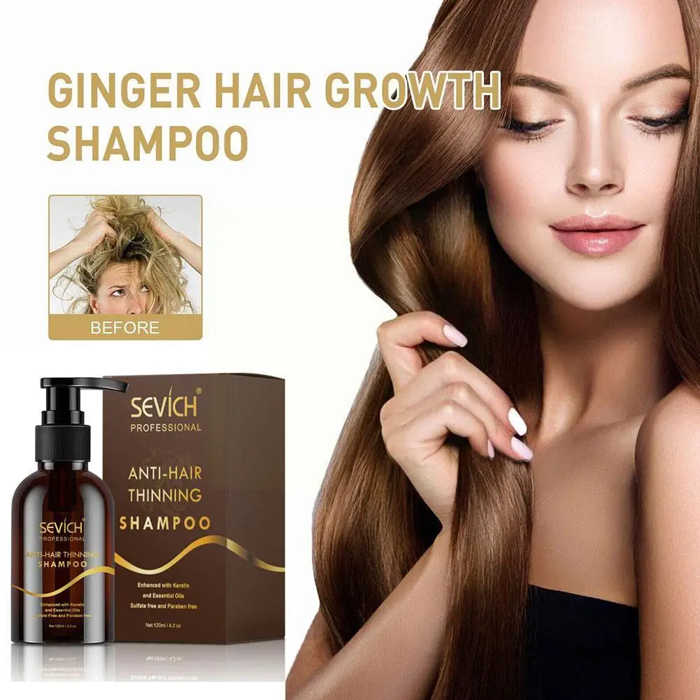 120ml Anti Hair Loss Shampoo Sevich Ginger Products Hair Care Prevent Hair Loss Scalp Treatment for Women J7U9 
120ml Anti Hair Loss Shampoo Sevich Ginger Products Hair Care Prevent Hair Loss Scalp Treatment for Women J7U9