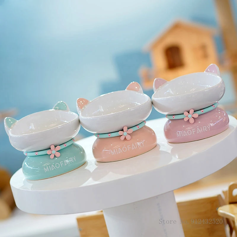 Cartoon cool bowl ceramic cat standing bowl oblique mouth cat food bowl ceramic bowl
Cartoon cool bowl ceramic cat standing bowl oblique mouth cat food bowl ceramic bowl