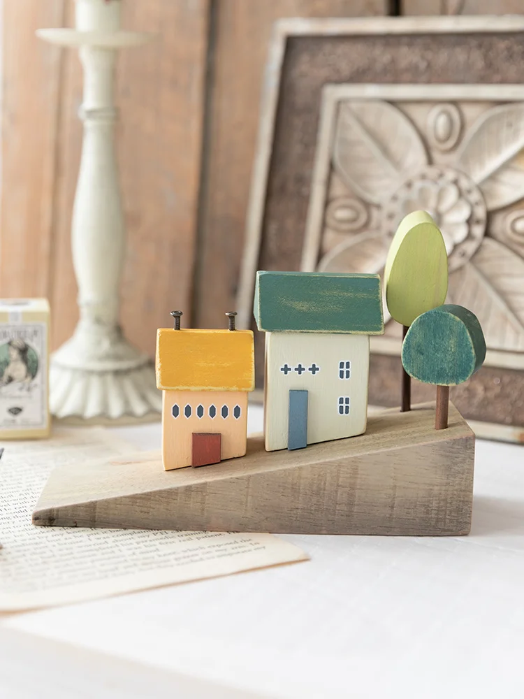 Wooden Micro Landscape Cute House Creative Decoration Children 'S Room Living Room Home Decoration Artistic Gift 
Wooden Micro Landscape Cute House Creative Decoration Children 'S Room Living Room Home Decoration Artistic Gift