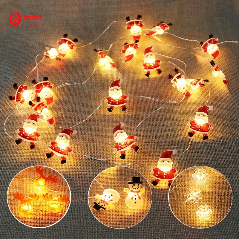 RSSER New LED Christmas Decorative Lamp String Xmas Black Hat Snowman Deer Head Ornaments Colored Lamp Copper Colored Light
RSSER New LED Christmas Decorative Lamp String Xmas Black Hat Snowman Deer Head Ornaments Colored Lamp Copper Colored Light