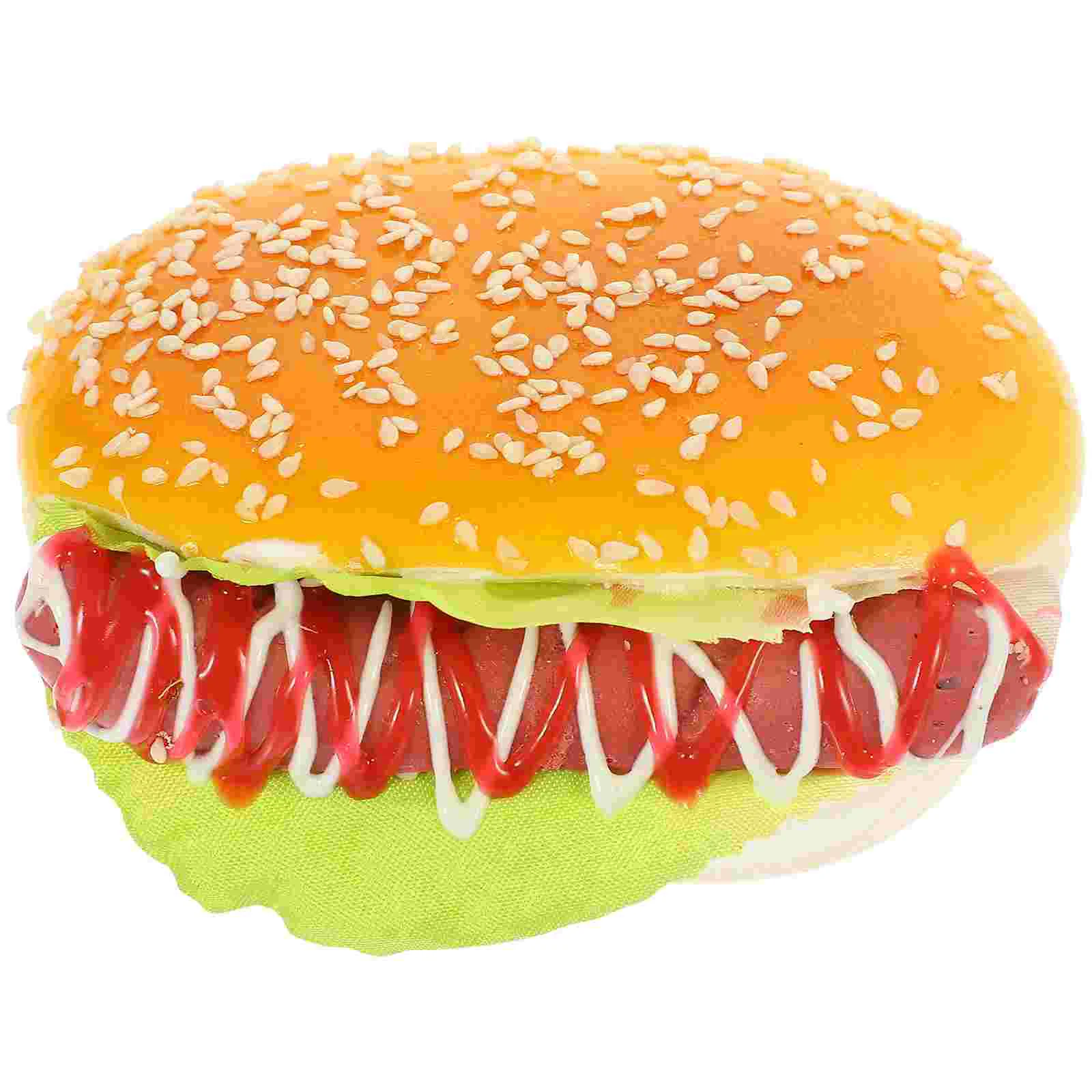 Burger Fake Toy Props Model Models Simulation Kitchen Decoration Artificial Decorations Burgers Table Realistic Display Dog Pu
Burger Fake Toy Props Model Models Simulation Kitchen Decoration Artificial Decorations Burgers Table Realistic Display Dog Pu