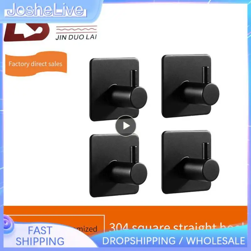 Storage Hangers Stainless Steel Strong Adhesive Wall Hooks Wall-mounted Key Holder Towel Racks Household Storage Hook Single
Storage Hangers Stainless Steel Strong Adhesive Wall Hooks Wall-mounted Key Holder Towel Racks Household Storage Hook Single