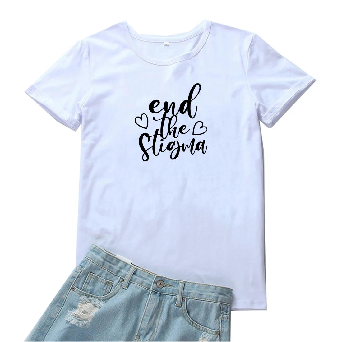 End The Funny Letter Pattern Women Tshirts Casual Cotton Short Sleeves T Shirt Women's Loose White and Black Tops Tees Women
End The Funny Letter Pattern Women Tshirts Casual Cotton Short Sleeves T Shirt Women's Loose White and Black Tops Tees Women