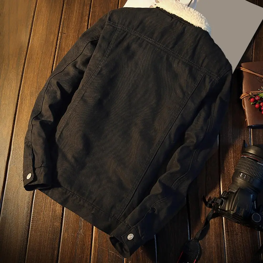 Trendy Men Jean Coat Solid Color Winter Men Jean Jacket Lapel Pockets Jean Outerwear
Trendy Men Jean Coat Solid Color Winter Men Jean Jacket Lapel Pockets Jean Outerwear