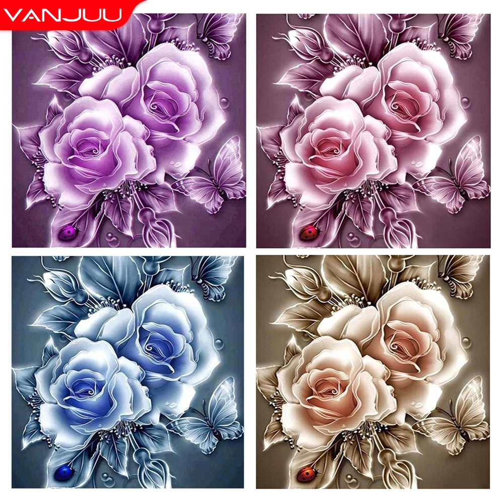 5D Diamond Painting DIY Rose Flower Mosaic Rhinestone Embroidery Full Round Diamond Cross Stitch Kit Home Decor
5D Diamond Painting DIY Rose Flower Mosaic Rhinestone Embroidery Full Round Diamond Cross Stitch Kit Home Decor