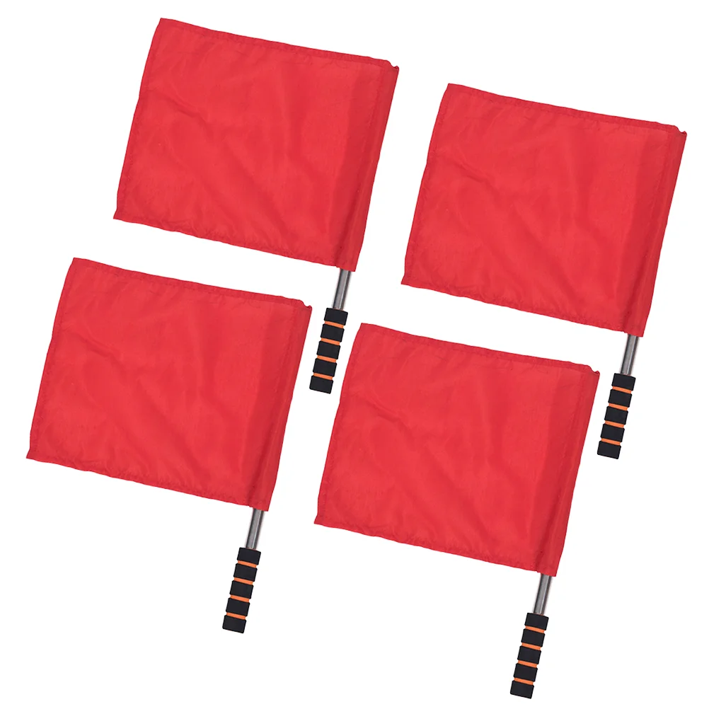 4 Pcs Football Waving Flag Commanding Referee Hand Signal Corner Match Stainless Steel Pole
4 Pcs Football Waving Flag Commanding Referee Hand Signal Corner Match Stainless Steel Pole