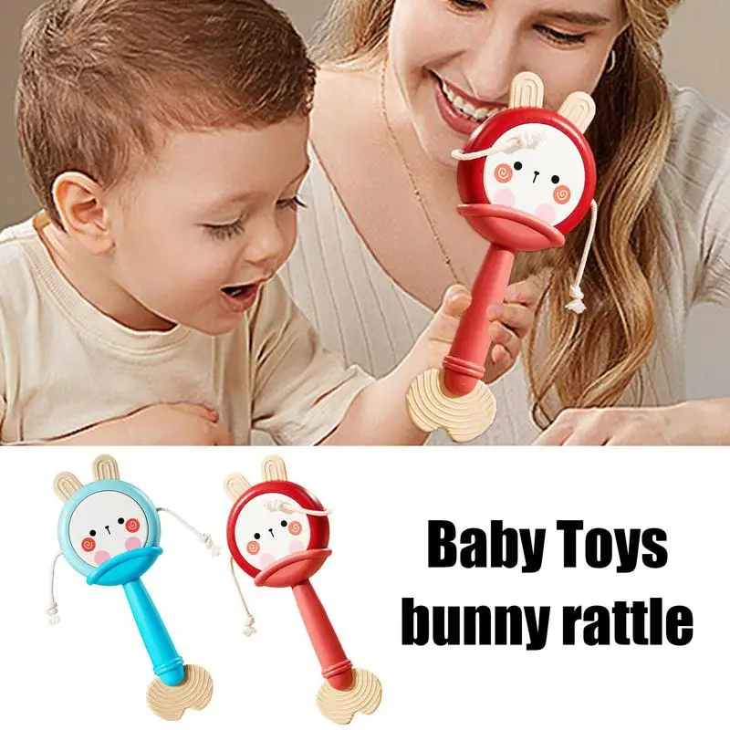 Sensory Teether Toy Tummy Time Rattle Soothing Teether Chew Toys Hand-Eye Coordination Comfortable Educational Rattle Drum
Sensory Teether Toy Tummy Time Rattle Soothing Teether Chew Toys Hand-Eye Coordination Comfortable Educational Rattle Drum