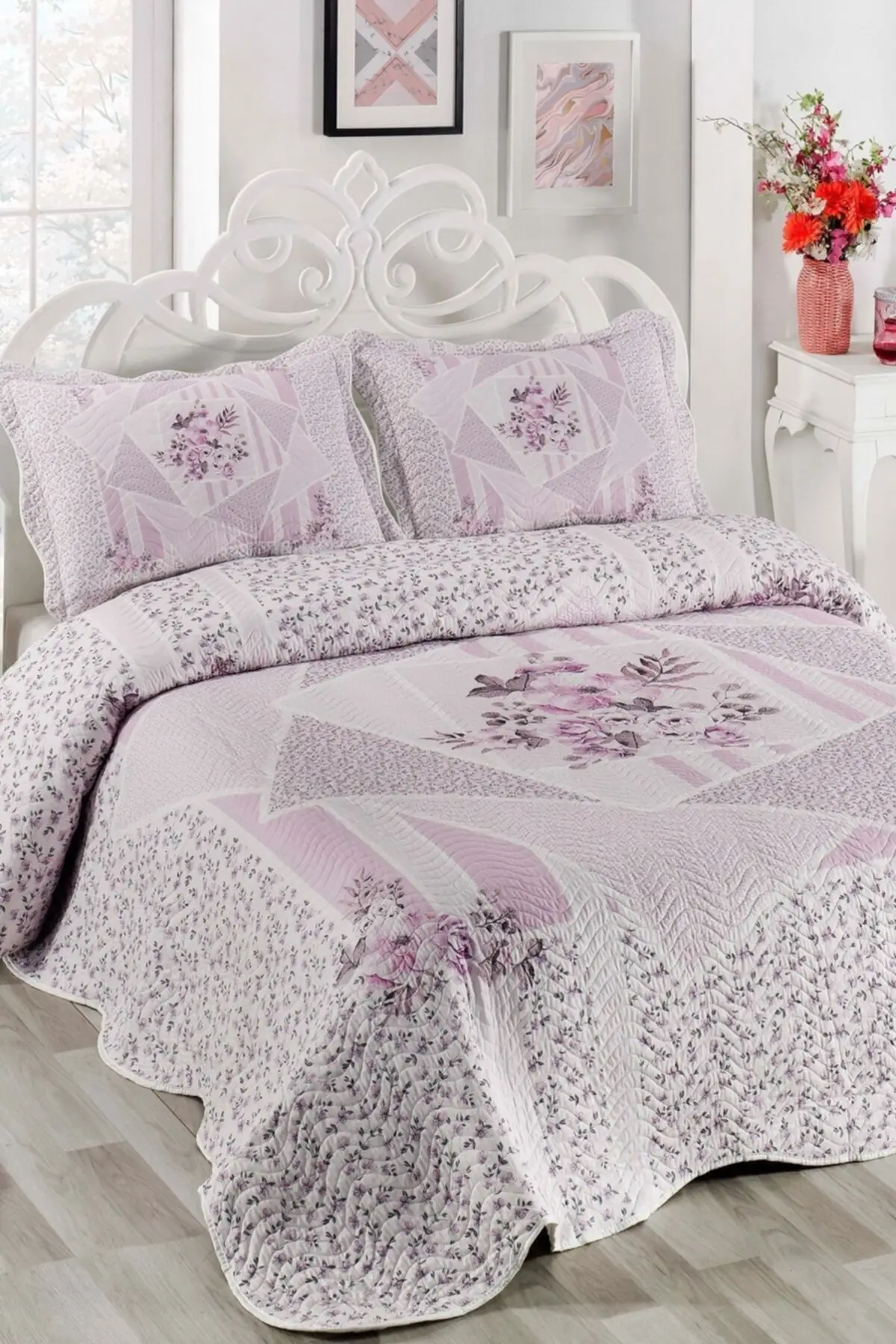 Dolce lilac double quilted bed cover 250 x cotton linen white Battal Boy room textile home &
Dolce lilac double quilted bed cover 250 x cotton linen white Battal Boy room textile home &