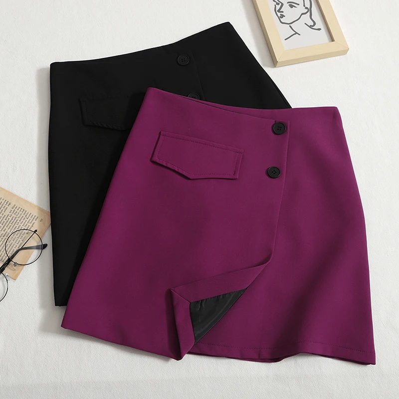 Solid color all-match high waist A-line skirt women's summer 2022 new Korean version of the simple anti-glare split skirt
Solid color all-match high waist A-line skirt women's summer 2022 new Korean version of the simple anti-glare split skirt