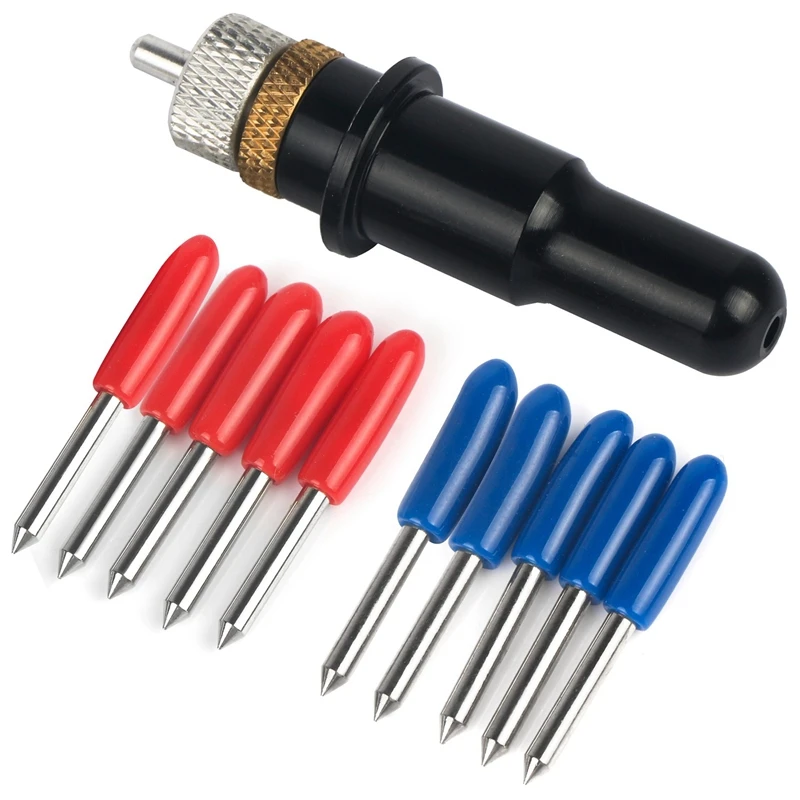 1Pc Roland Blade Holder Black Colour +5 Pcs 45 + 5 Pcs 60 Degree Refine Rabbit Redsail Cutter Plotter Cutting Blades
1Pc Roland Blade Holder Black Colour +5 Pcs 45 + 5 Pcs 60 Degree Refine Rabbit Redsail Cutter Plotter Cutting Blades
