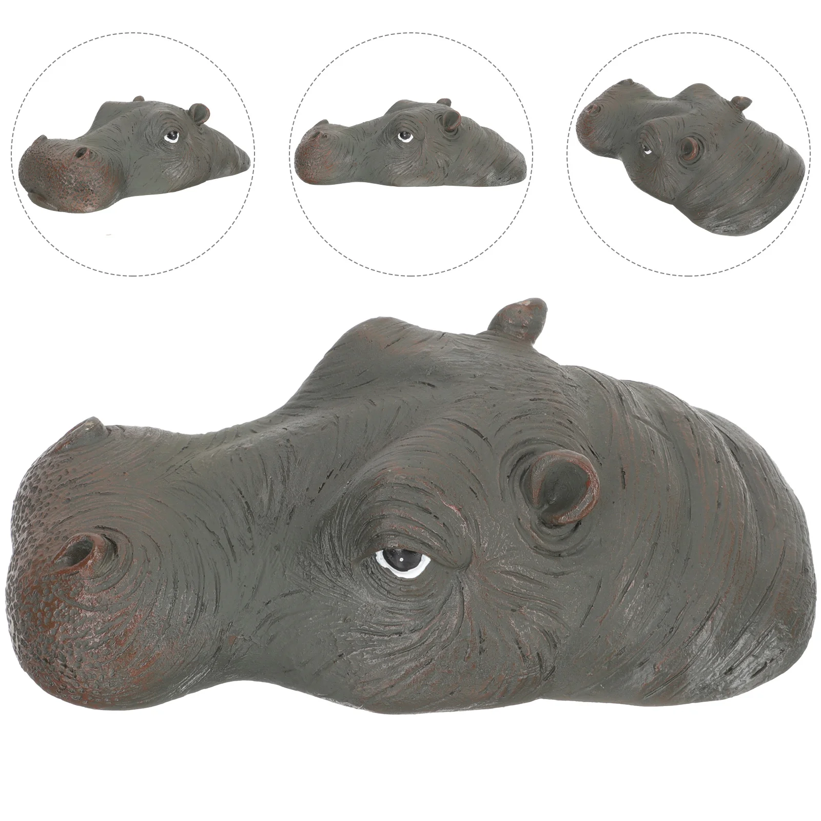 Hippopotamus Head Statue Decor Resin Pond Floating Moulding Trim Head-shaped Figurine Garden Lawn Animal Decoration Ornament
Hippopotamus Head Statue Decor Resin Pond Floating Moulding Trim Head-shaped Figurine Garden Lawn Animal Decoration Ornament