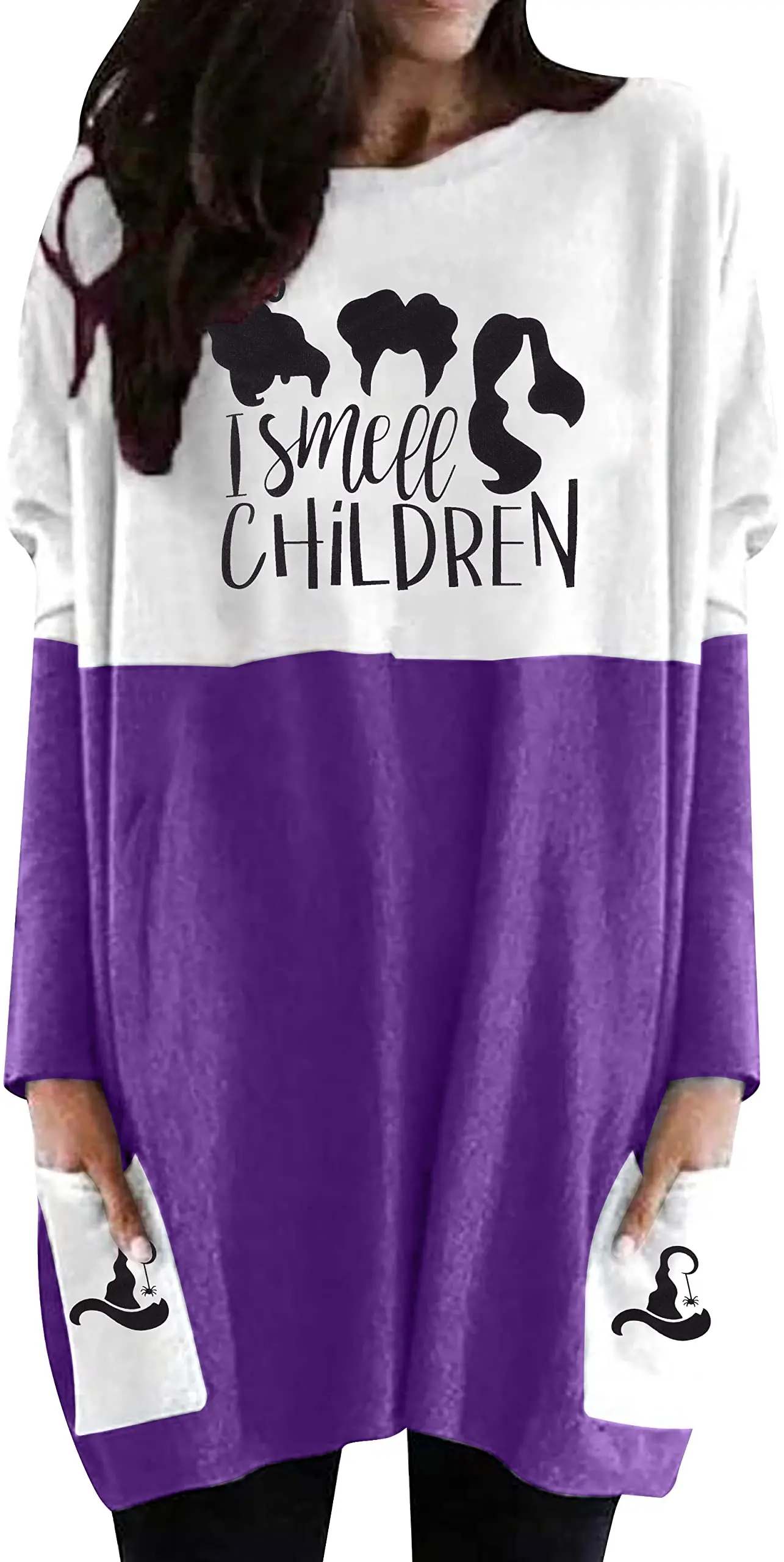 2023 Autumn/Winter New Halloween Fashion Pumpkin Print Irregular Colors Long Sleeve Top Pocket Funny Round Neck Sweatshirt
2023 Autumn/Winter New Halloween Fashion Pumpkin Print Irregular Colors Long Sleeve Top Pocket Funny Round Neck Sweatshirt