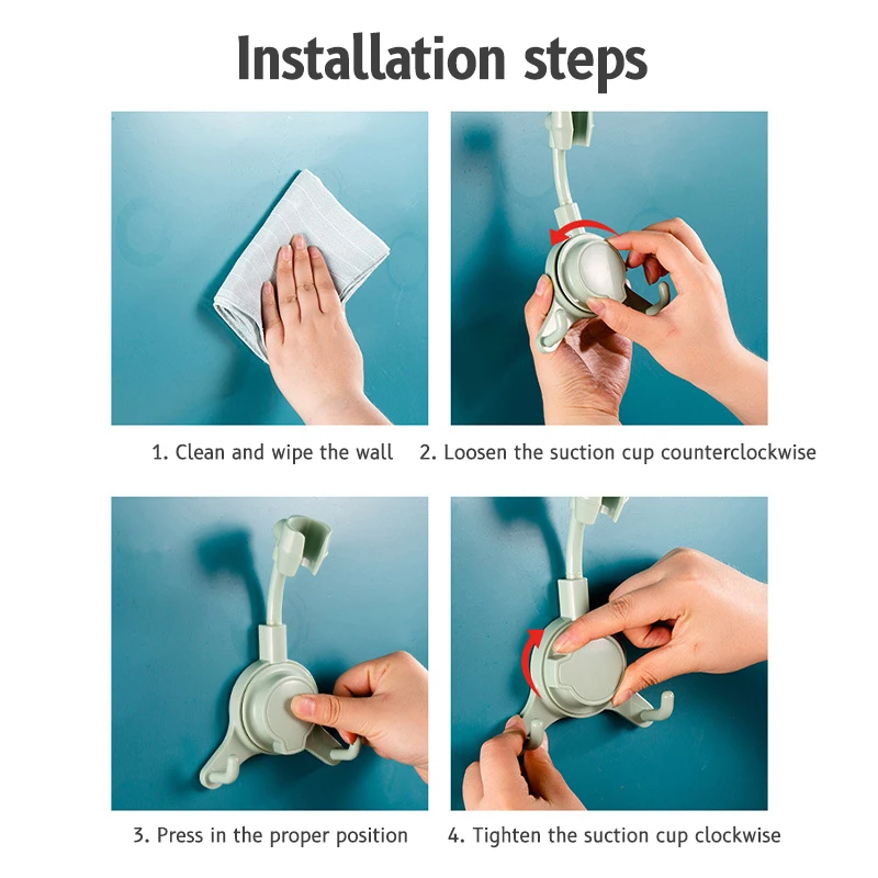 Removable Suction Cup Shower Stand Adjustable Shower Head Storage Shelf Rack Wall Mount Self-adhesive Suction Cup Brackets
Removable Suction Cup Shower Stand Adjustable Shower Head Storage Shelf Rack Wall Mount Self-adhesive Suction Cup Brackets