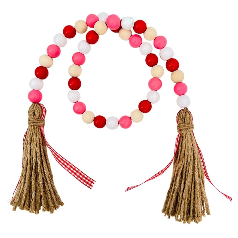 Pink Wooden Beads Tassel Garland Home Decoration Valentine's Day Layered Tray Decoration
Pink Wooden Beads Tassel Garland Home Decoration Valentine's Day Layered Tray Decoration