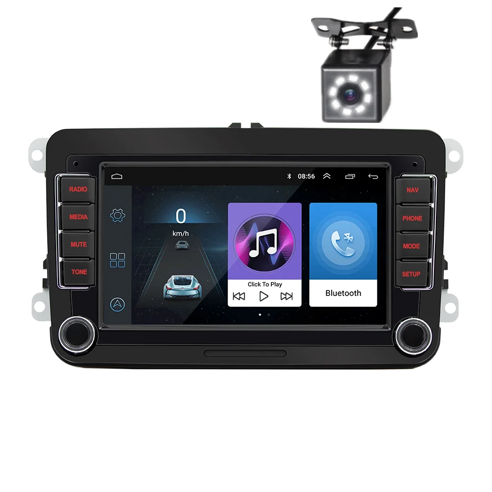 2+16G 7" Android 10.0 Car Radio Autoradio GPS Navigation 1080P Car Player Stereo Two USB Port/BT/FM/Phone Link For VW
2+16G 7" Android 10.0 Car Radio Autoradio GPS Navigation 1080P Car Player Stereo Two USB Port/BT/FM/Phone Link For VW