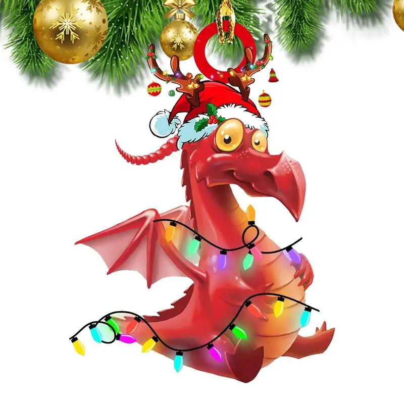 Праздничные украшения в виде дракона, подвеска в виде рождественского дракона, 2D Акриловый подвесной кулон на рождественскую елку
Праздничные украшения в виде дракона, подвеска в виде рождественского дракона, 2D Акриловый подвесной кулон на рождественскую елку