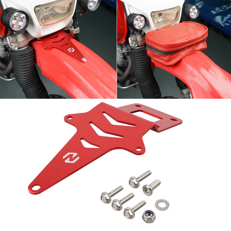 NiceCNC Motocross Front Fender Brace With Bag Support For Honda XR650L XR 650L 1993-2022 Aluminum Red Laser-Cutting Technology
NiceCNC Motocross Front Fender Brace With Bag Support For Honda XR650L XR 650L 1993-2022 Aluminum Red Laser-Cutting Technology