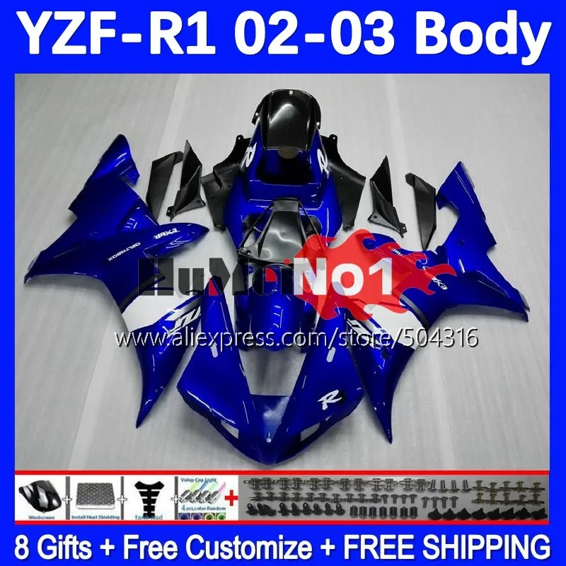 OEM Bodys For YAMAHA blue glossy YZF 1000 CC R1 R 1 YZF-R1 YZFR1 02 03 162MC.4 YZF1000 1000CC 02-03 YZF-1000 2002 2003 Fairing
OEM Bodys For YAMAHA blue glossy YZF 1000 CC R1 R 1 YZF-R1 YZFR1 02 03 162MC.4 YZF1000 1000CC 02-03 YZF-1000 2002 2003 Fairing