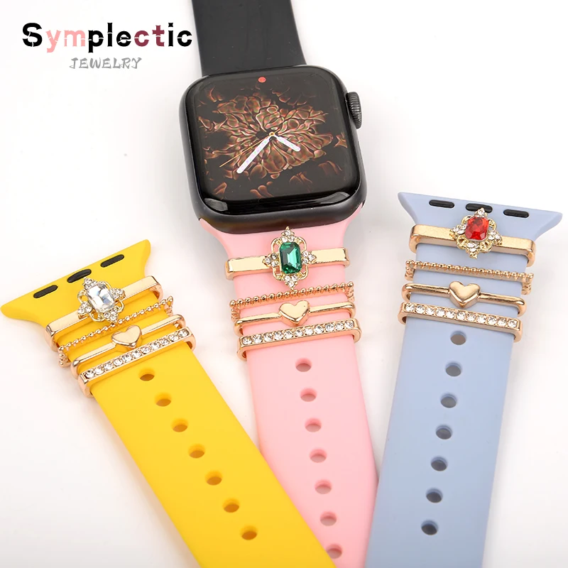 Metal Decorative Ring Rubies Turquoise Diamond For Apple Watch Band Ornament Smart Watch Strap Accessories For iwatch Bracelet
Metal Decorative Ring Rubies Turquoise Diamond For Apple Watch Band Ornament Smart Watch Strap Accessories For iwatch Bracelet