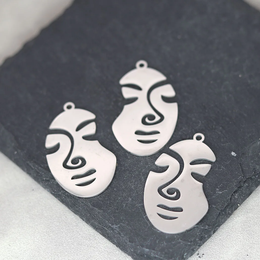 3pcs Stainless Steel Lady Face Pendant Charms for Jewelry Making DIY Craft Vintage Art Tassels Earrings Necklace Metal Accessory
3pcs Stainless Steel Lady Face Pendant Charms for Jewelry Making DIY Craft Vintage Art Tassels Earrings Necklace Metal Accessory