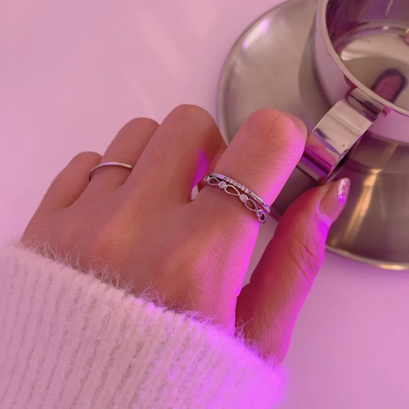 Simple Double Layer Open Ring Fashion Rings for Women Luxury Jewelry Valentine's Day Gift Wedding Ring Lovers Ring Women's Ring
Simple Double Layer Open Ring Fashion Rings for Women Luxury Jewelry Valentine's Day Gift Wedding Ring Lovers Ring Women's Ring