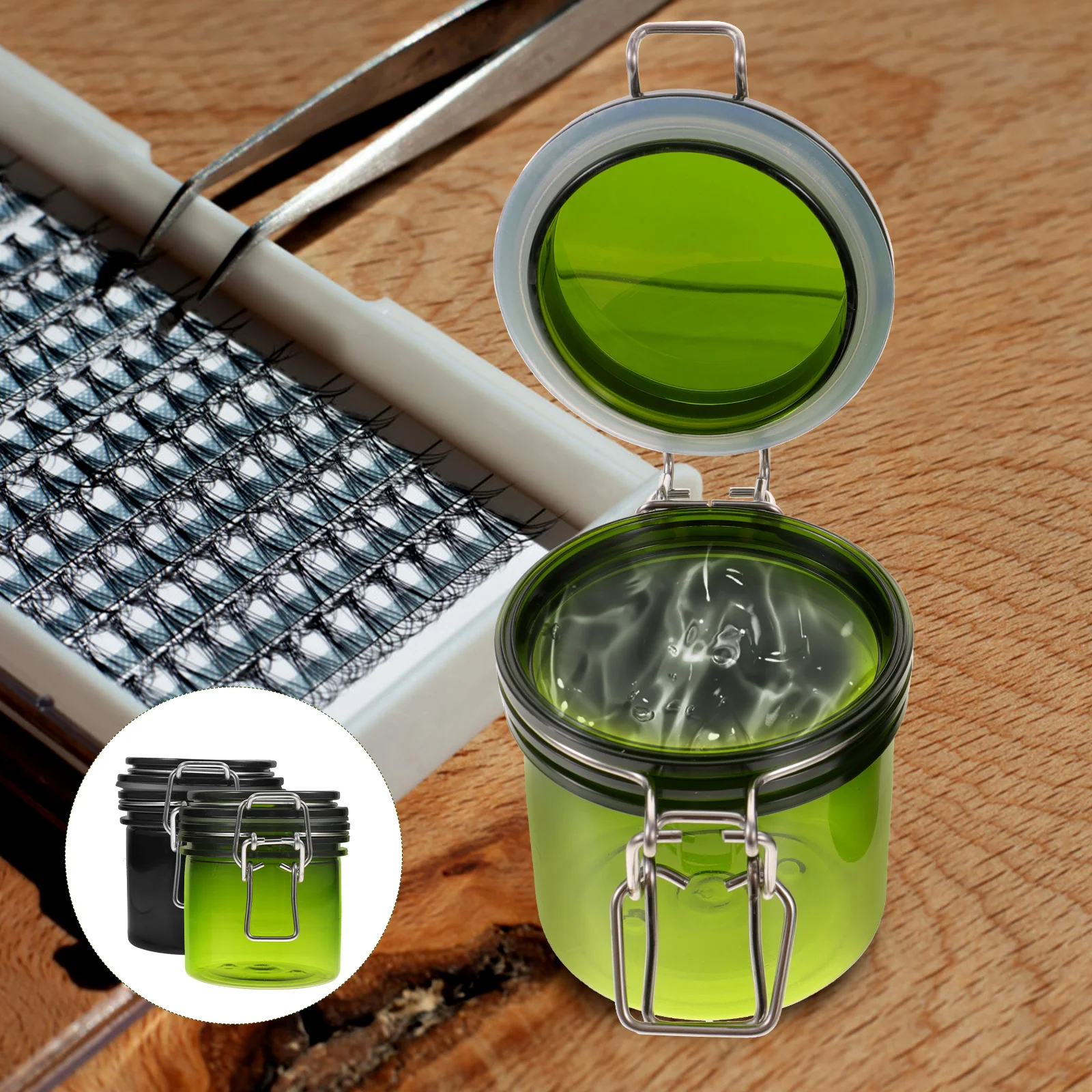 2 Pcs Plastic Box Glue Storage Tank Makeup Containers Sink Rack Holder Jars Eyelash Extensions
2 Pcs Plastic Box Glue Storage Tank Makeup Containers Sink Rack Holder Jars Eyelash Extensions