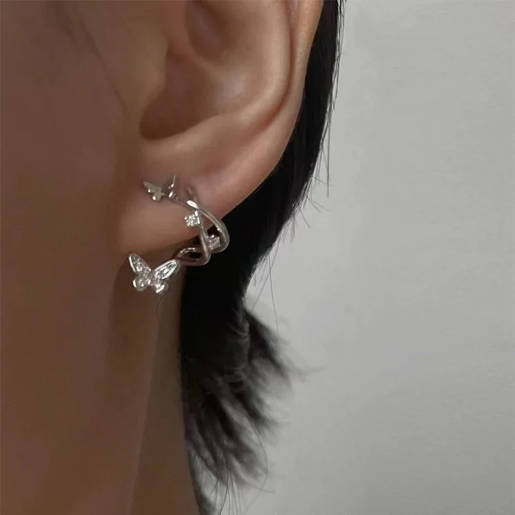 Ear Clips without Ear Holes Women Dainty Cute Crystal Butterfly Disco Earring Fashion Animal Statement Jewelry Girls Party Gift
Ear Clips without Ear Holes Women Dainty Cute Crystal Butterfly Disco Earring Fashion Animal Statement Jewelry Girls Party Gift