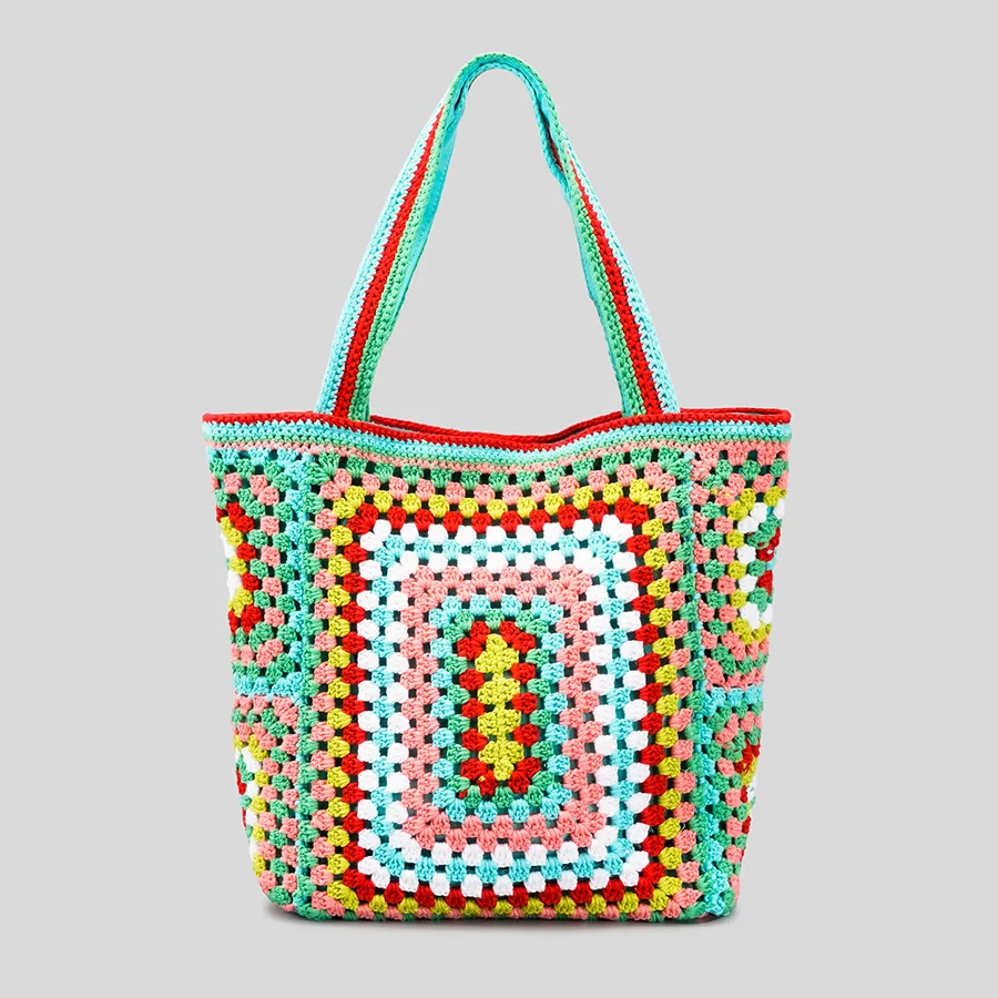 Bohemian Woolen Tote Bag Summer Beach Knitting Bag Casual Women Handbag Hollow Rope Woven Shoulder Bags Bali Shopper Purse
Bohemian Woolen Tote Bag Summer Beach Knitting Bag Casual Women Handbag Hollow Rope Woven Shoulder Bags Bali Shopper Purse