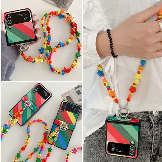 Lanyard Rainbow Case for Samsung Galaxy Z Flip 3 Zflip3 zflip4 Cover Samsung Z Flip 4 flip4 OPPO Find N2 Flip Huawei P50 Pocket
Lanyard Rainbow Case for Samsung Galaxy Z Flip 3 Zflip3 zflip4 Cover Samsung Z Flip 4 flip4 OPPO Find N2 Flip Huawei P50 Pocket