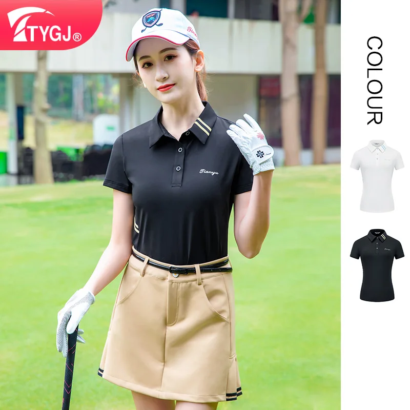 TTYGJ breathable quick dry golf short-sleeved women's sportswear thin breathable short-sleeved POLO shirt badminton clothing
TTYGJ breathable quick dry golf short-sleeved women's sportswear thin breathable short-sleeved POLO shirt badminton clothing